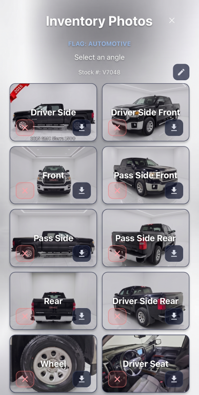 Mobile inventory photo management app