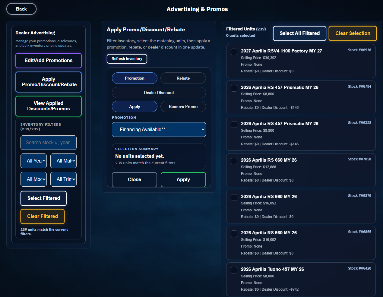 Bulk Pricing & Promotions